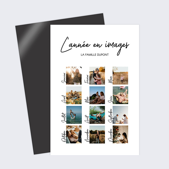 Carte de voeux Retrospective Vertical