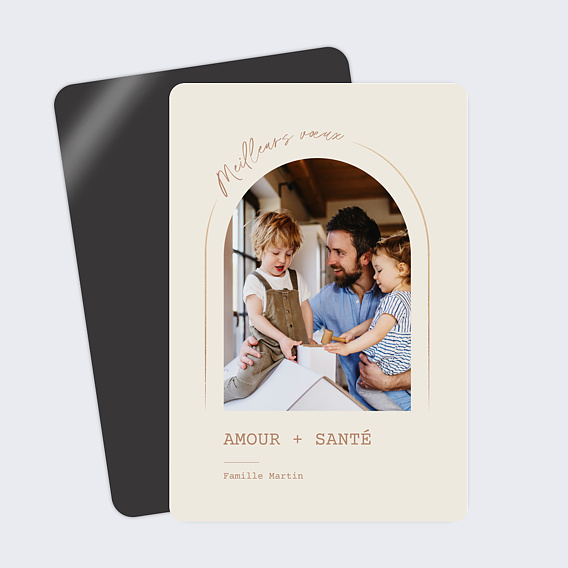 Carte de voeux Texte dans l’arche