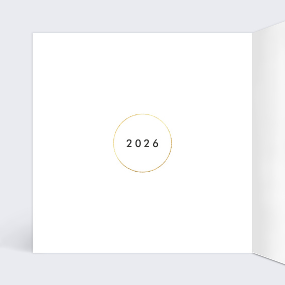 Carte de Voeux Particuliers Couronne Suspendue