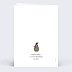 Carte de voeux Famille Pingouin Verso