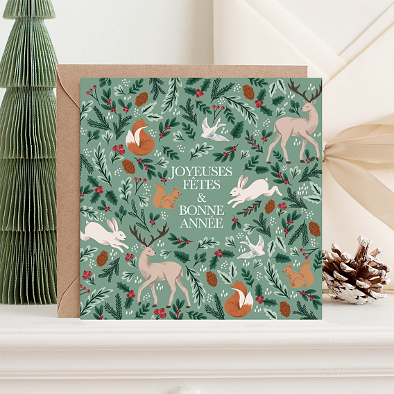 Carte de voeux Forêt Enchantée Après 1