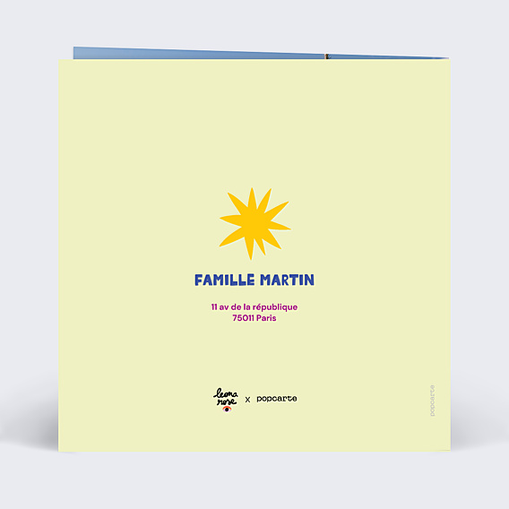 Carte de Voeux Particuliers Cosmic folk - Leona Rose x Popcarte