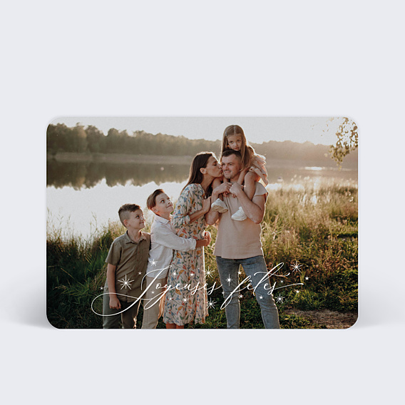 Carte de Voeux Particuliers Pleine page décorée