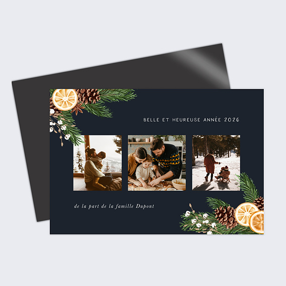 Carte de voeux Senteurs d'Hiver