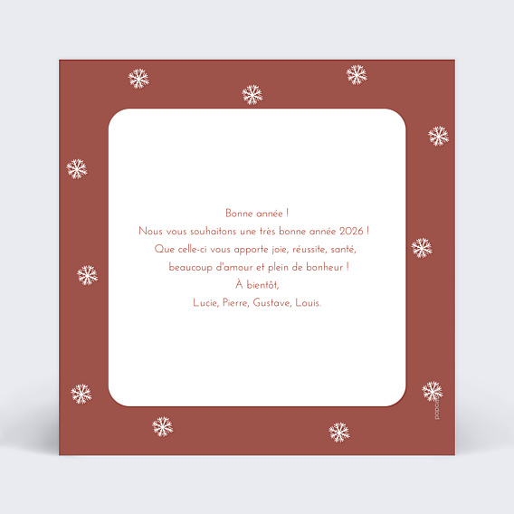 Carte de Voeux Particuliers Chocolat Chaud