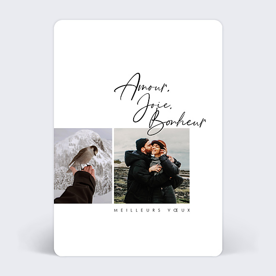 Carte de Voeux Particuliers Doux Souhaits