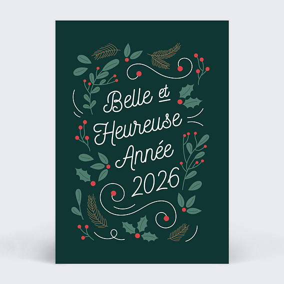 Carte de voeux Petits Végétaux