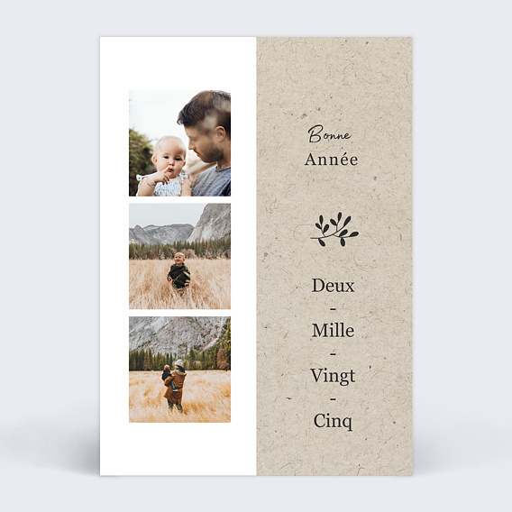 Carte de voeux Photomaton Nature