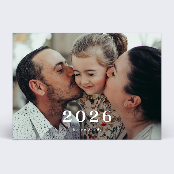 Carte de voeux Pleine page minimaliste
