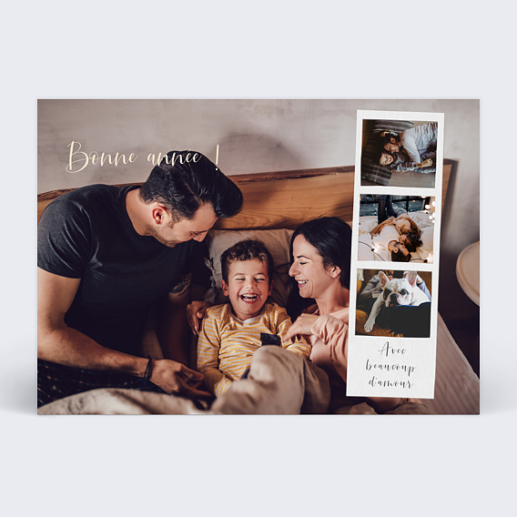 Carte de voeux Polaroid Voeux