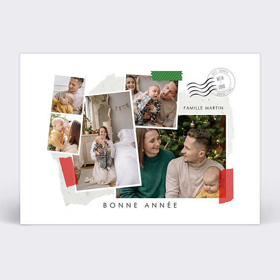 Carte de voeux Scrapbooking