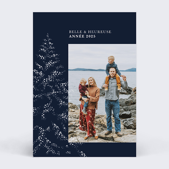 Carte de voeux Sous la neige photo