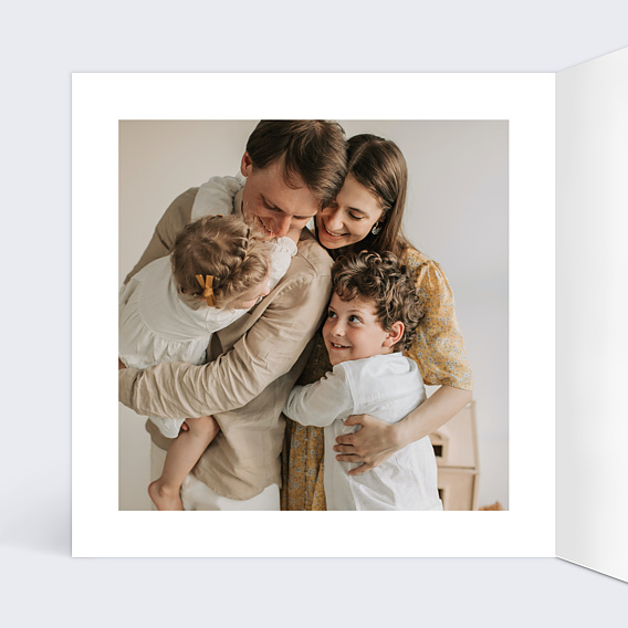 Carte de voeux Photomaton festif Intérieur Gauche