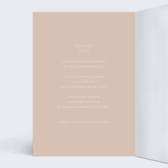 Carte de voeux Retrospective Intérieur Gauche