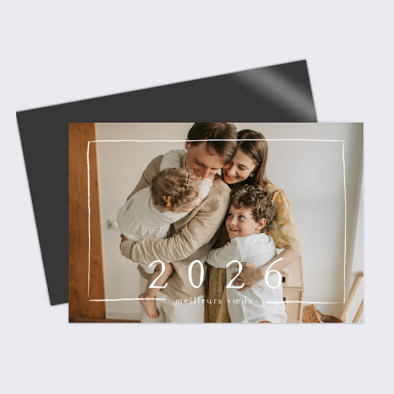 Carte de Voeux Particuliers Scintillant Bonheur