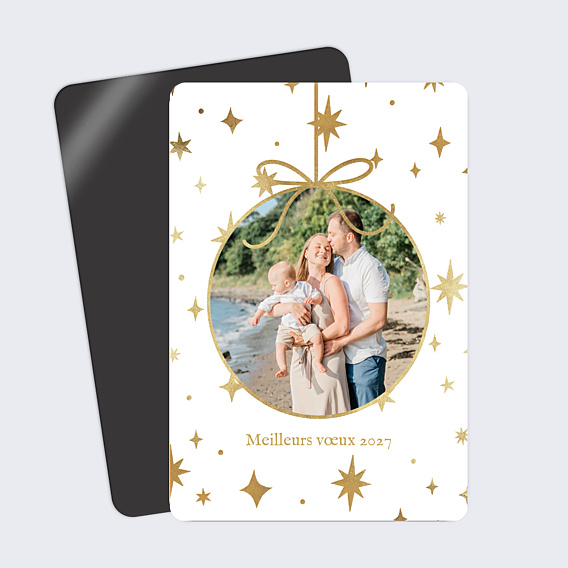 Carte de Voeux Particuliers Voeux scintillants