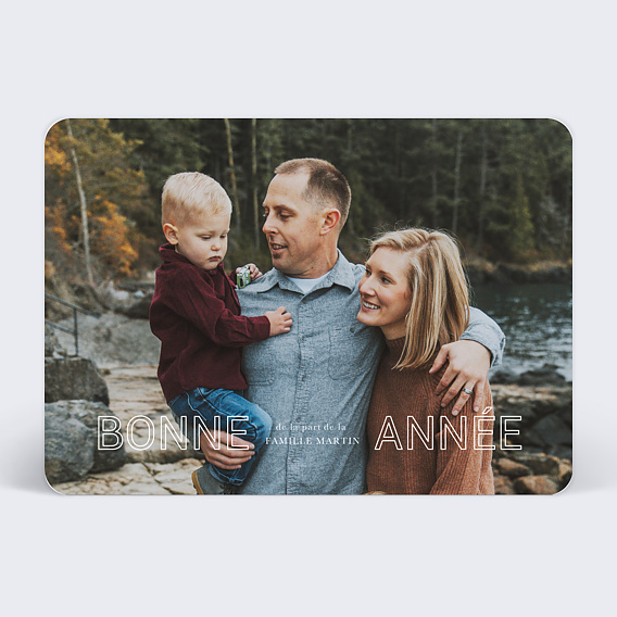 Carte de Voeux Particuliers Outline