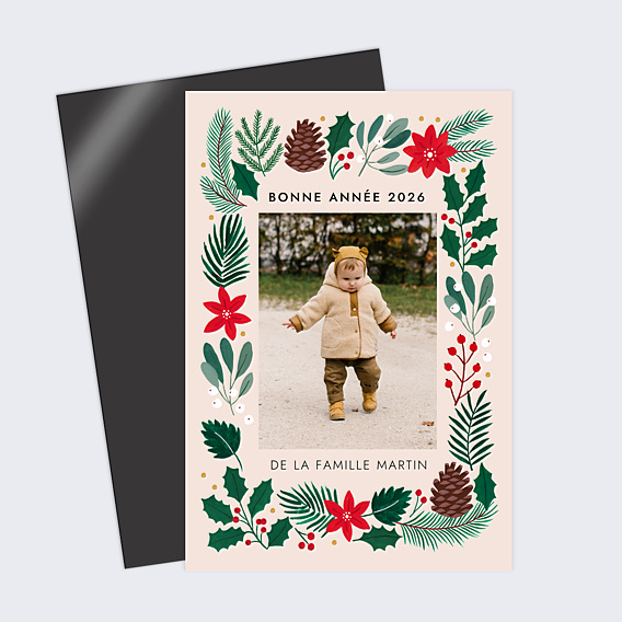 Carte de Voeux Particuliers Herbier d'Hiver