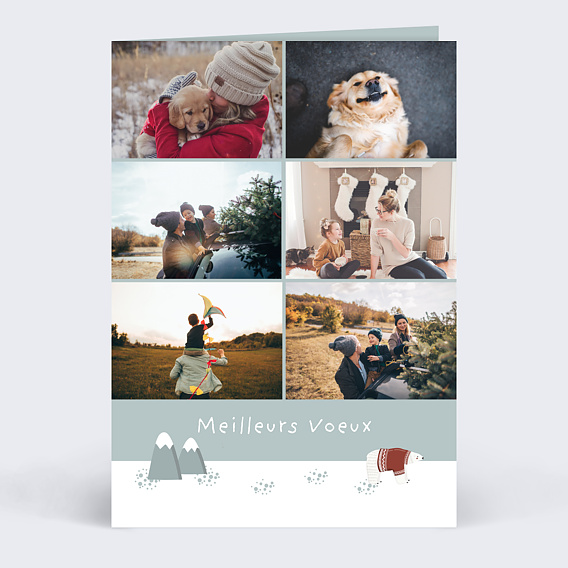 Carte de voeux Alaska Recto