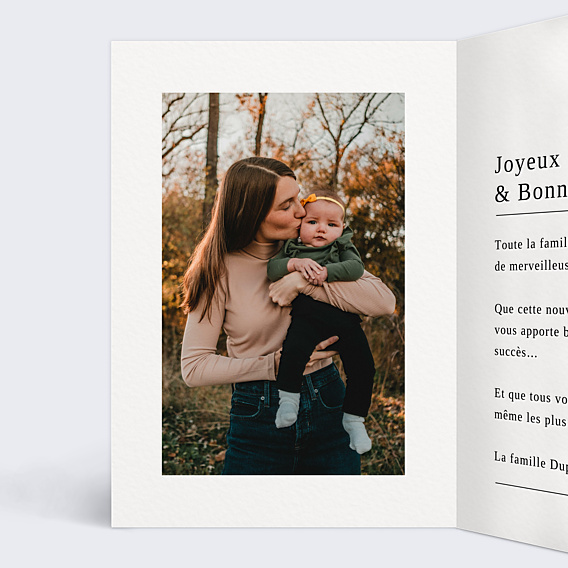 Carte de Voeux Particuliers Gazette Familiale