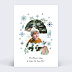 Carte de Voeux Particuliers Flocon d'Hiver