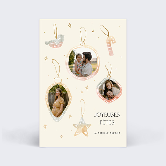 Carte de Voeux Particuliers Décorations