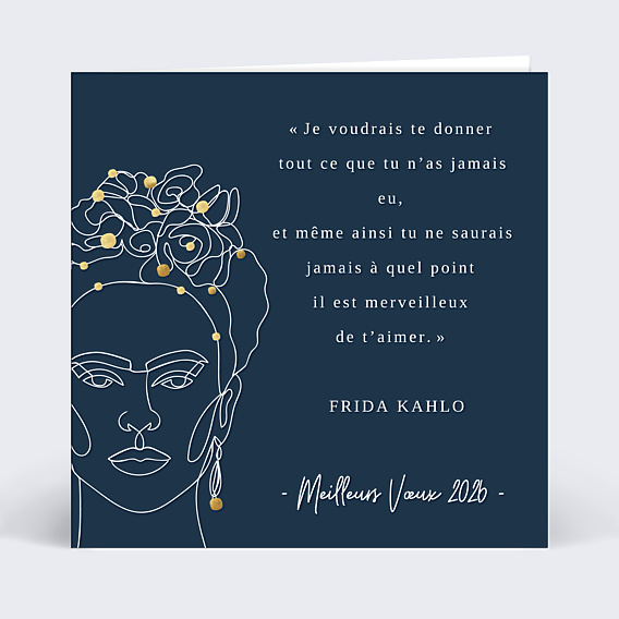 Carte de voeux Frida Kahlo