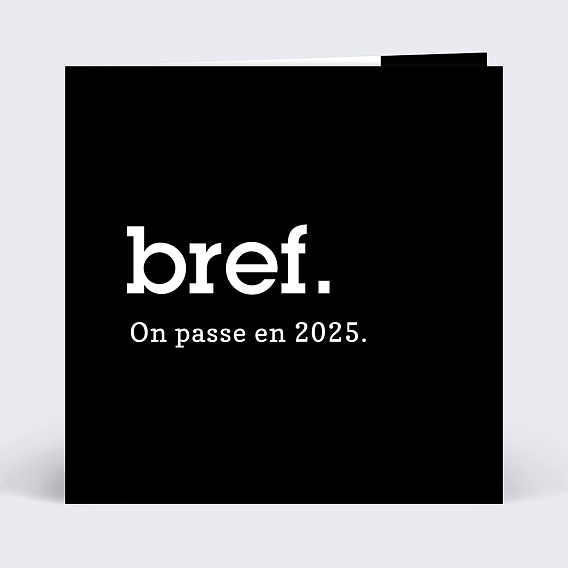 Carte de voeux Bref