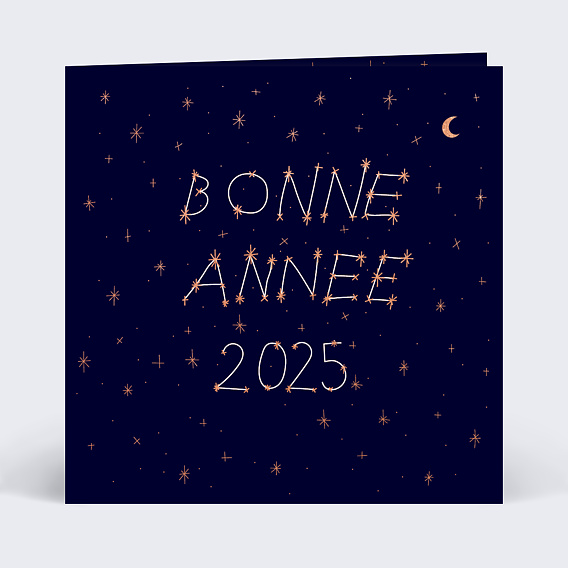 Carte de voeux Etoiles Magiques