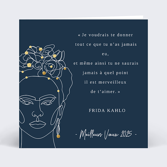 Carte de voeux Frida Kahlo