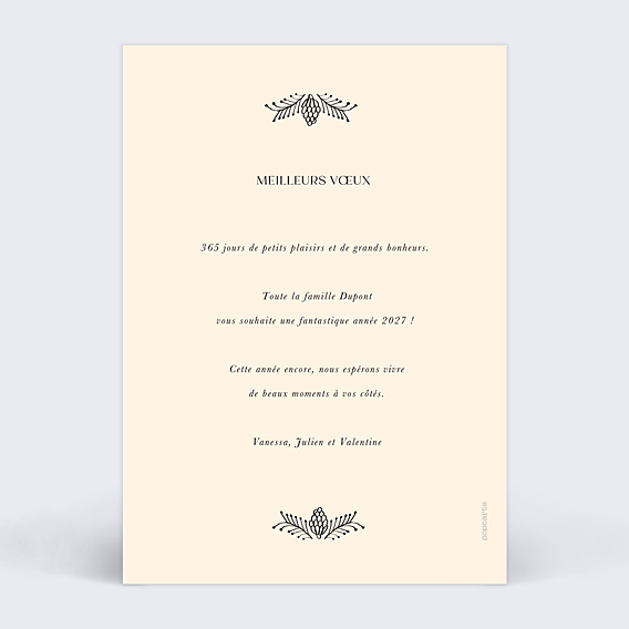 Carte de Voeux Particuliers Transparence