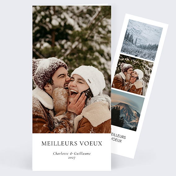 Carte de Voeux Particuliers Élégance Intemporelle