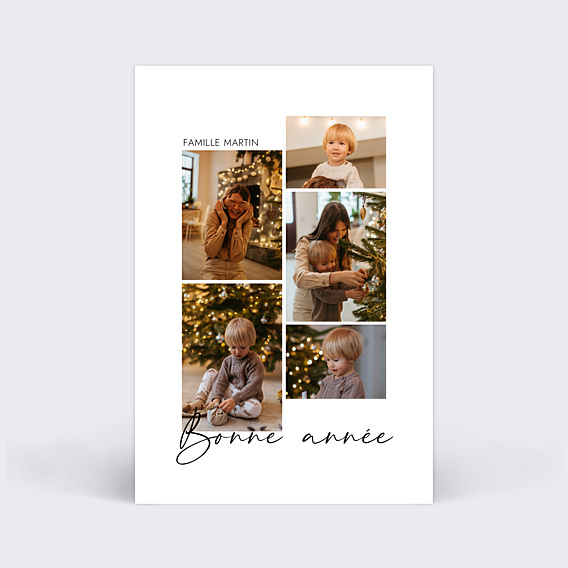 Carte de Voeux Particuliers Escapade Hivernale