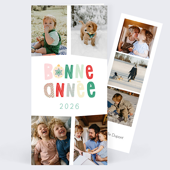 Carte de Voeux Particuliers Patchwork