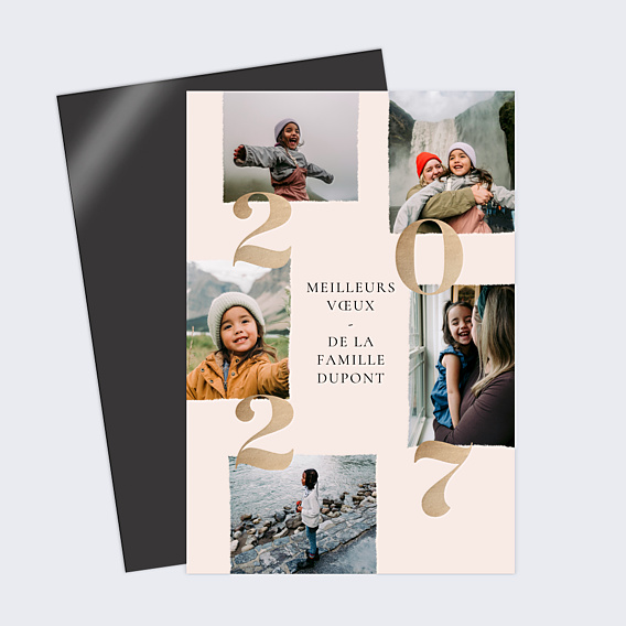 Carte de Voeux Particuliers Entremêlés