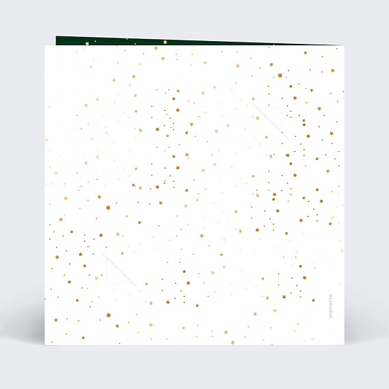 Carte de voeux Pétillante avec Graines Verso