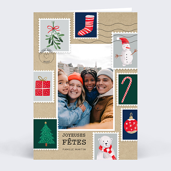 Carte de Voeux Particuliers Lettre au Père Noel