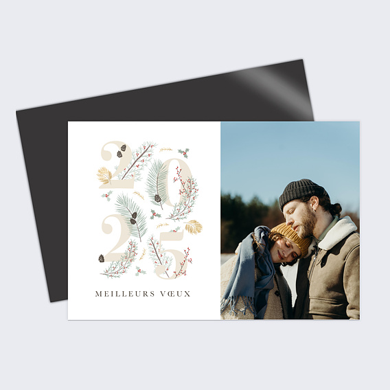 Carte de voeux Chiffre Caché