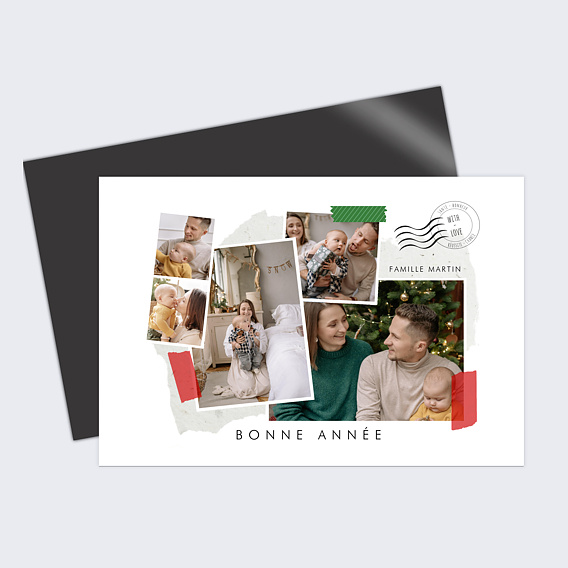 Carte de voeux Scrapbooking