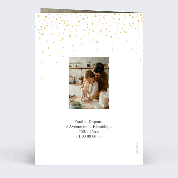 Carte de Voeux Particuliers Petits Flocons