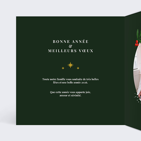 Carte de Voeux Particuliers Boule à neige paysage