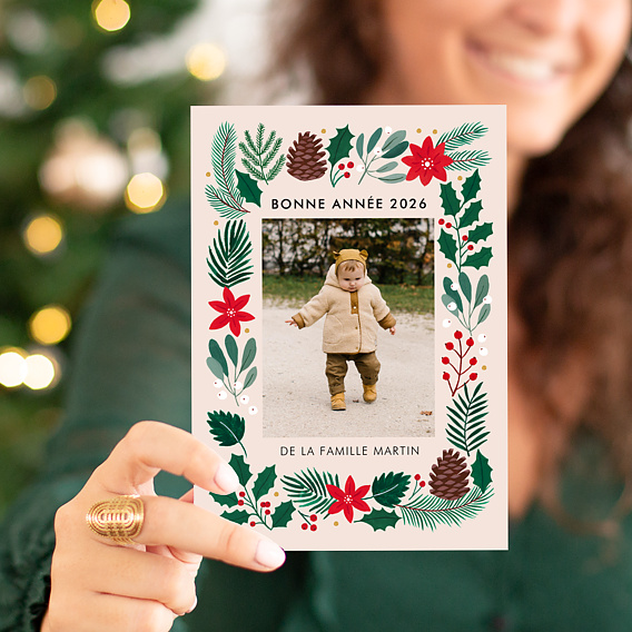 Carte de voeux Herbier d'Hiver Après 1