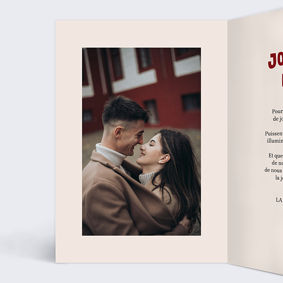 Carte de voeux À main levée Intérieur Gauche