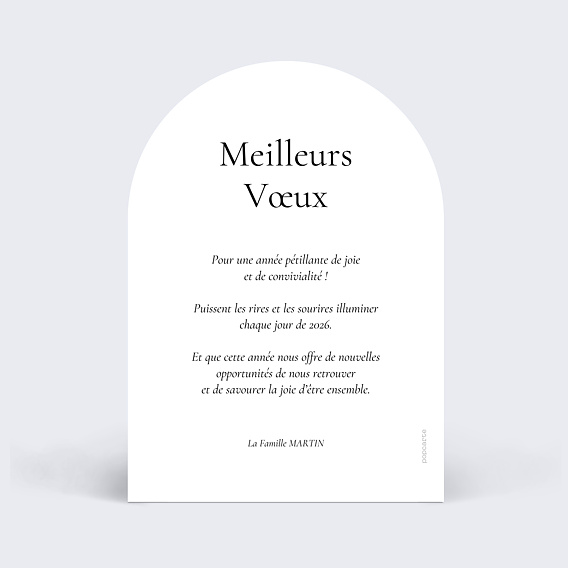 Carte de voeux Année kaki Verso