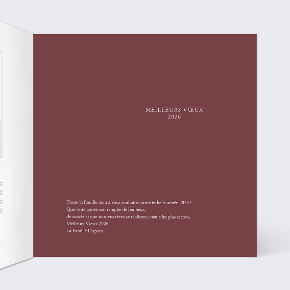 Carte de voeux Ribambelle de Cadeaux Intérieur Droit