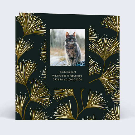 Carte de voeux Ombelle I Verso