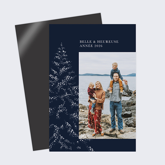 Carte de voeux Sous la neige photo