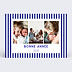 Carte de Voeux Particuliers Douce rayure