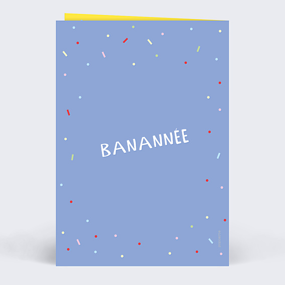 Carte de Voeux Particuliers Banannée