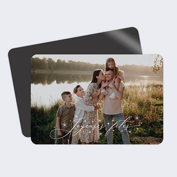 Carte de voeux Pleine page décorée